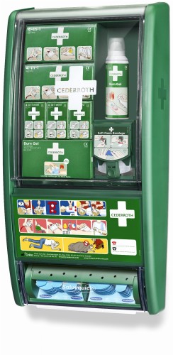 Apteczka przemysłowa pierwszej pomocy Cederroth First Aid & Burn Station REF 51011003