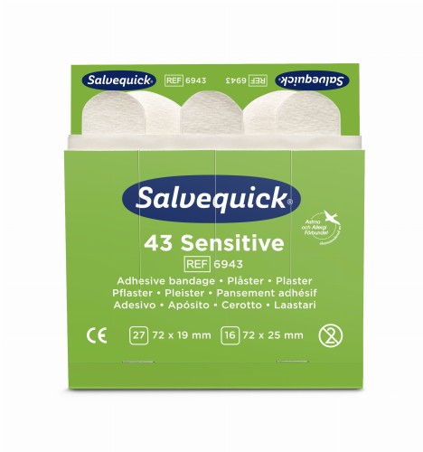 Plastry do skóry wrażliwej Sensitive Cederroth Salvequick 43szt.