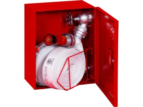 Hydrant wewnętrzny DN52 ECO głęboki z miejscem na dodatkowy wąż, wąż w koszu BOXMET