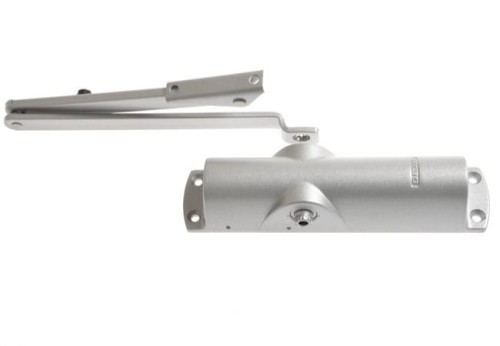 Samozamykacz GEZE TS 1000 C z ramieniem srebrny EN 2/3/4 (skrzydło do 60 kg,max.szer.1100 mm)