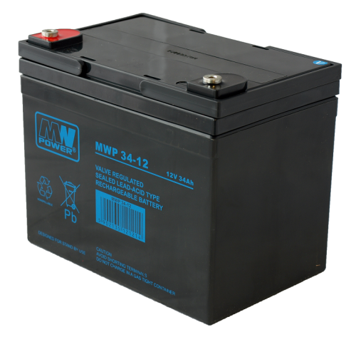 Akumulator AGM MWP 34Ah/12V MW Power