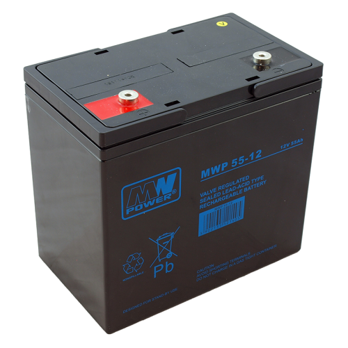 Akumulator AGM MWP 55Ah/12V MW Power