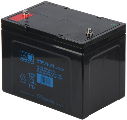 Akumulator AGM MWP 75Ah/12V MW Power
