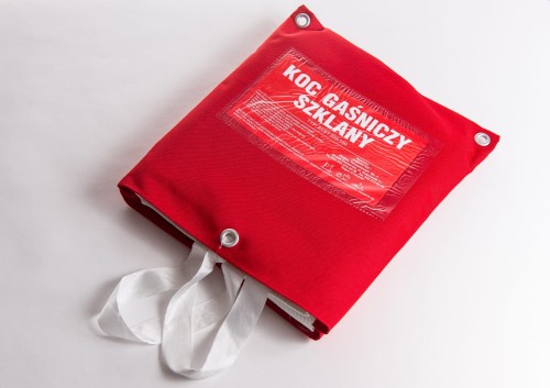 Koc gaśniczy szklany 120x180 cm  CNBOP