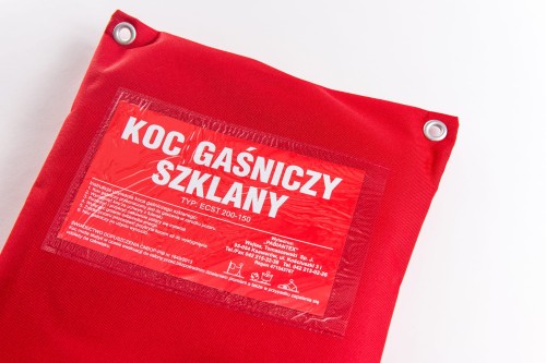 Koc gaśniczy szklany 120x180 cm  CNBOP