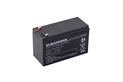 Akumulator 12V-7,2Ah, EUROPOWER