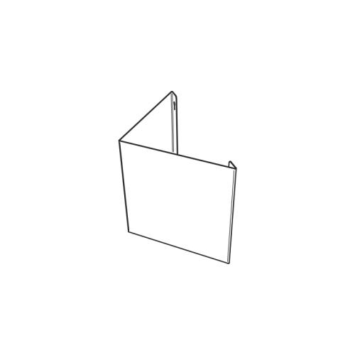 Znak pusty 3D regulowany dościenny Bold