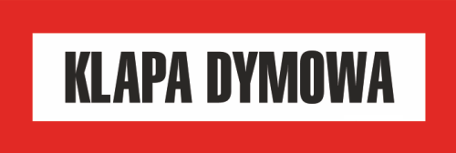 Znak "Klapa dymowa" Bold