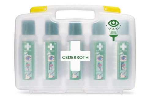 Walizka z płukankami Cederroth Eye Wash 5x500 ml
