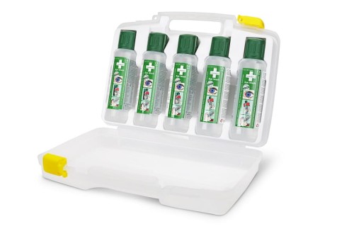 Walizka z płukankami Cederroth Eye Wash 5x500 ml