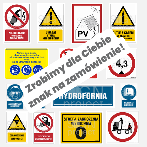 Znaki na zamówienie Signproject