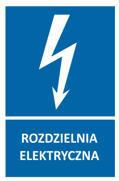 Znak "Rozdzielnia elektryczna" Bold