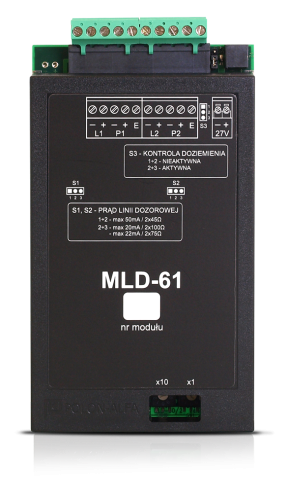 Moduł linii dozorowych MLD-61 z przetwornicą 27V