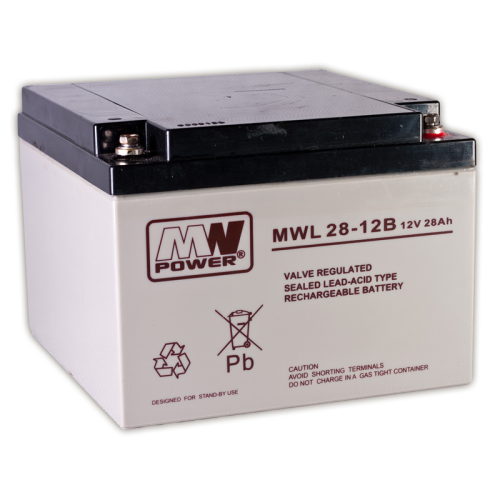 Akumulator AGM MWL 12V - 28Ah MW Power