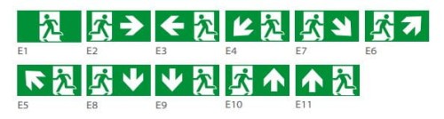 Piktogram do oprawy oświetlenia awaryjnego 300 x 150 Intelight