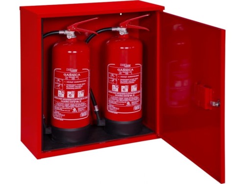 Metalowa szafka na gaśnice GP-4/GP-6