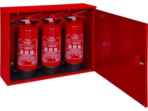 Metalowa szafka na gaśnice GP-4/GP-6