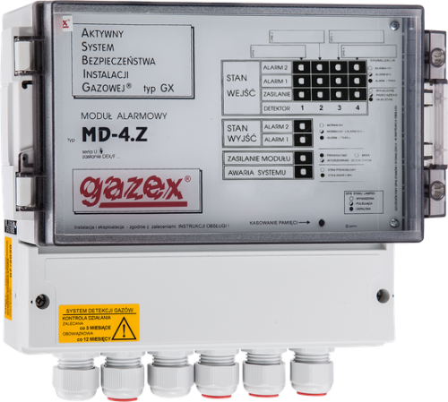 Moduł alarmowy MD-4.Z 4 wej.,zasilanie 230V