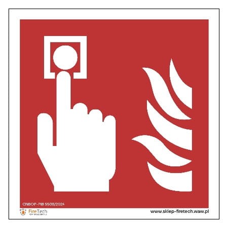 Znak "Alarm przeciwpożarowy/ROP" Signproject