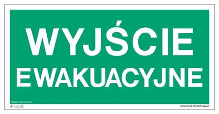 Znak "Wyjście ewakuacyjne" Signproject