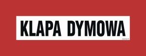 Znak "Klapa dymowa" Signproject
