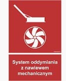 Znak "System oddymiania z nawiewem mechanicznym" Sigmproject 