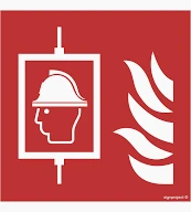 Znak "Dźwig dla straży pożarnej" Signproject 