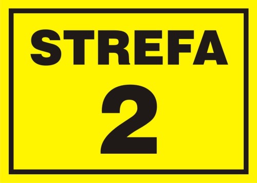 Znak"Strefa 2 zagrożenia wybuchem"  Signproject