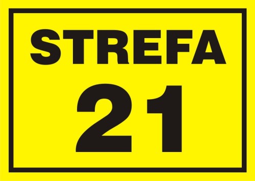 Znak "Z-21 Strefa zagrożenia wybuchem" Signproject