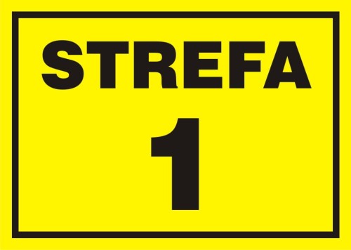 Znak "Z-1 Strefa zagrożenia wybuchem" Signproject