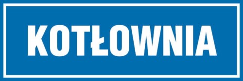 Znak "Kotłownia"  Signproject 