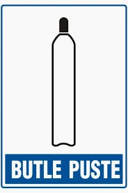 Znak "Butle puste" Signproject