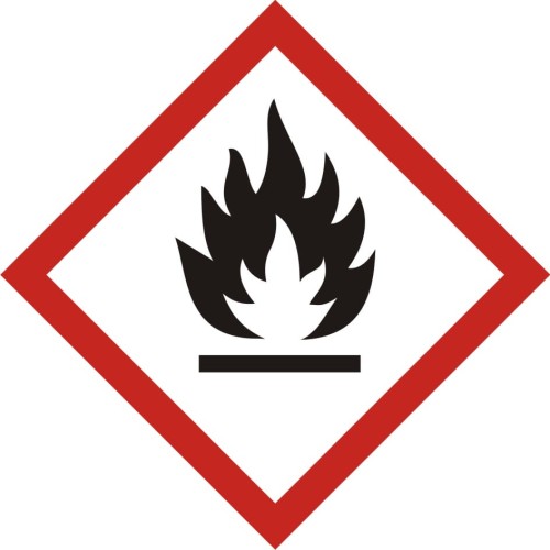 Znak "Produkt łatwopalny"  Signproject 