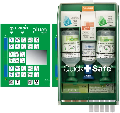 Apteczka ścienna Plum QuickSafe Complete — stacja pierwszej pomocy