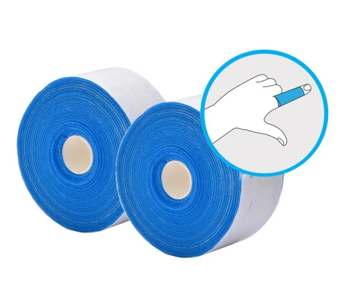 Bandaż kohezyjny Plum QuickSoft — 5,5 cm × 5 m, niebieski (2× refill)