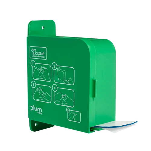 Dozownik Plum QuickSoft — niebieski bandaż kohezyjny (samoprzylepny) 5,5 cm × 5 m — z rolką