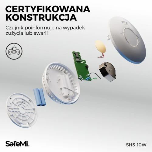 Czujnik Dymu SafeMi SHS-10W