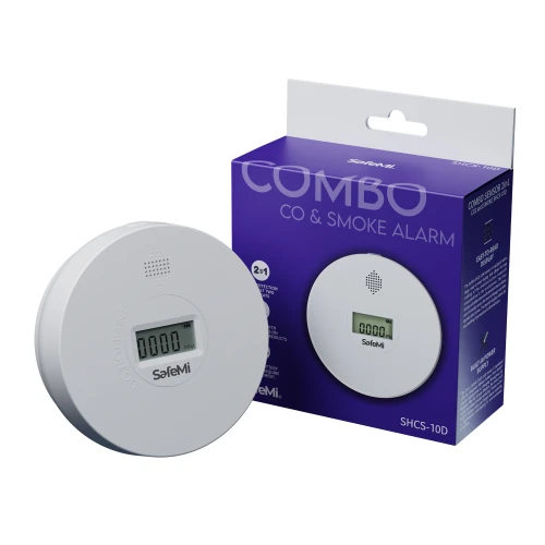 Czujnik czadu i dymu 2w1 SafeMi SHCS-10D