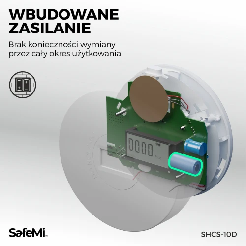 Czujnik czadu i dymu 2w1 SafeMi SHCS-10D