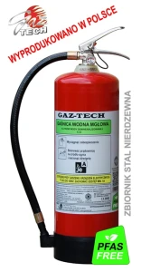 Gaśnica mgłowa wodna GWM-6x A/INOX do 1kV