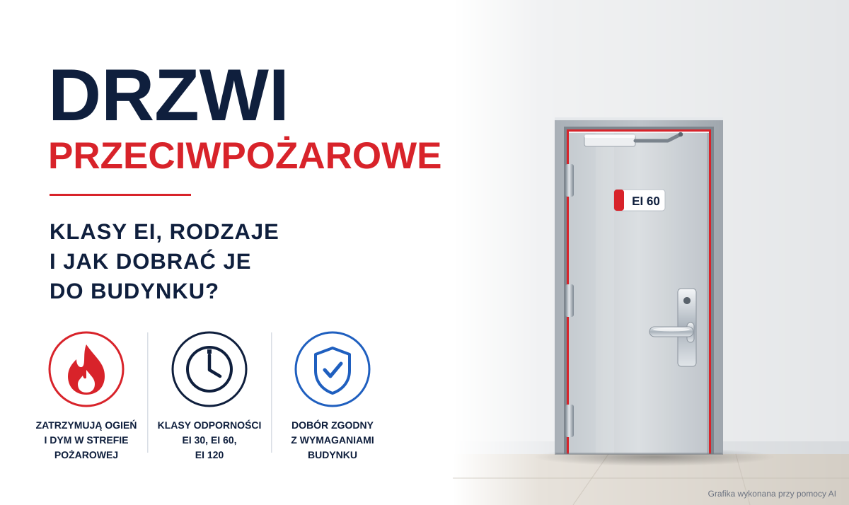 Drzwi przeciwpożarowe – klasy EI, rodzaje i jak dobrać je do budynku?