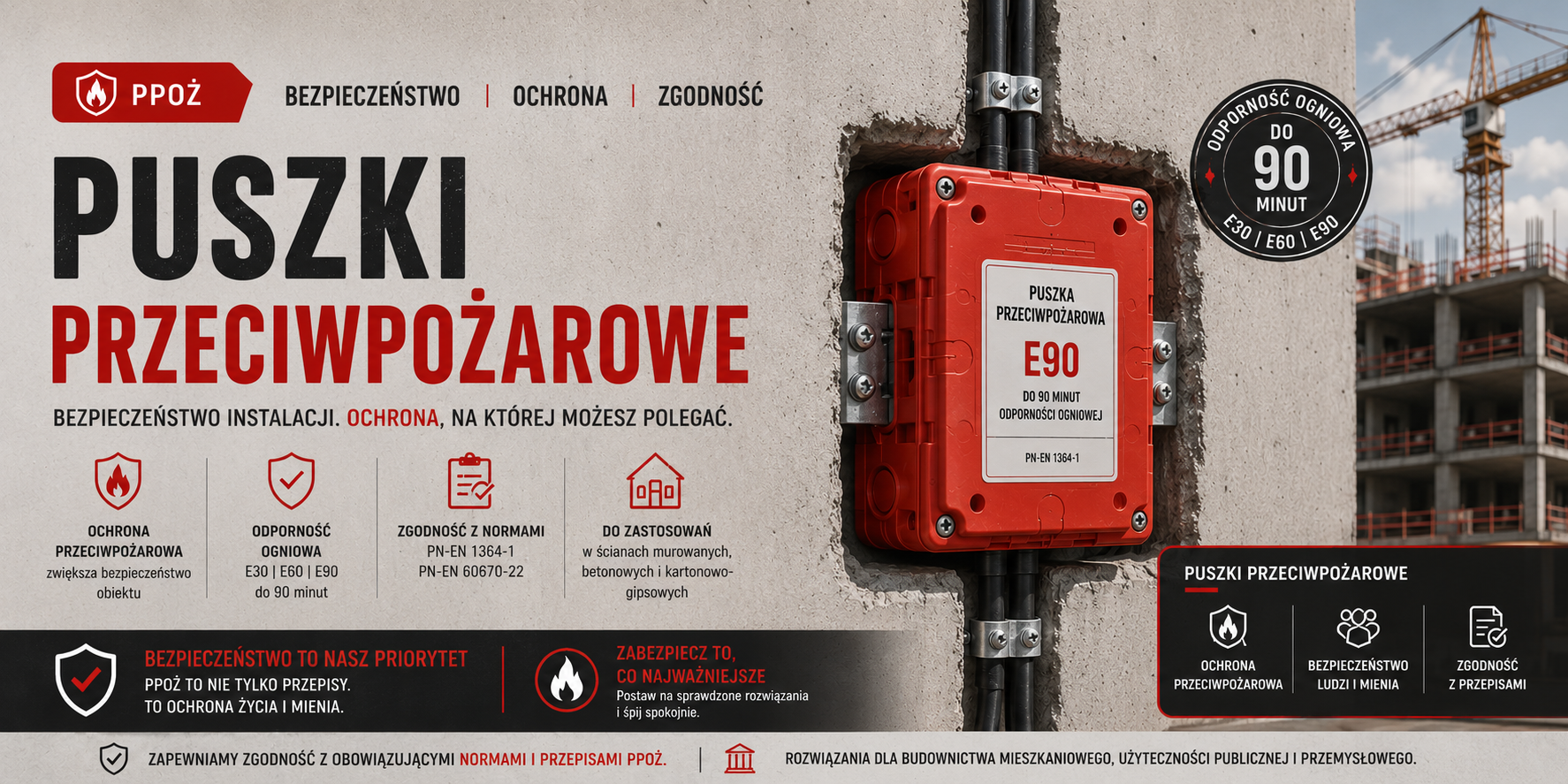 Puszki przeciwpożarowe - zastosowanie i mądry wybór