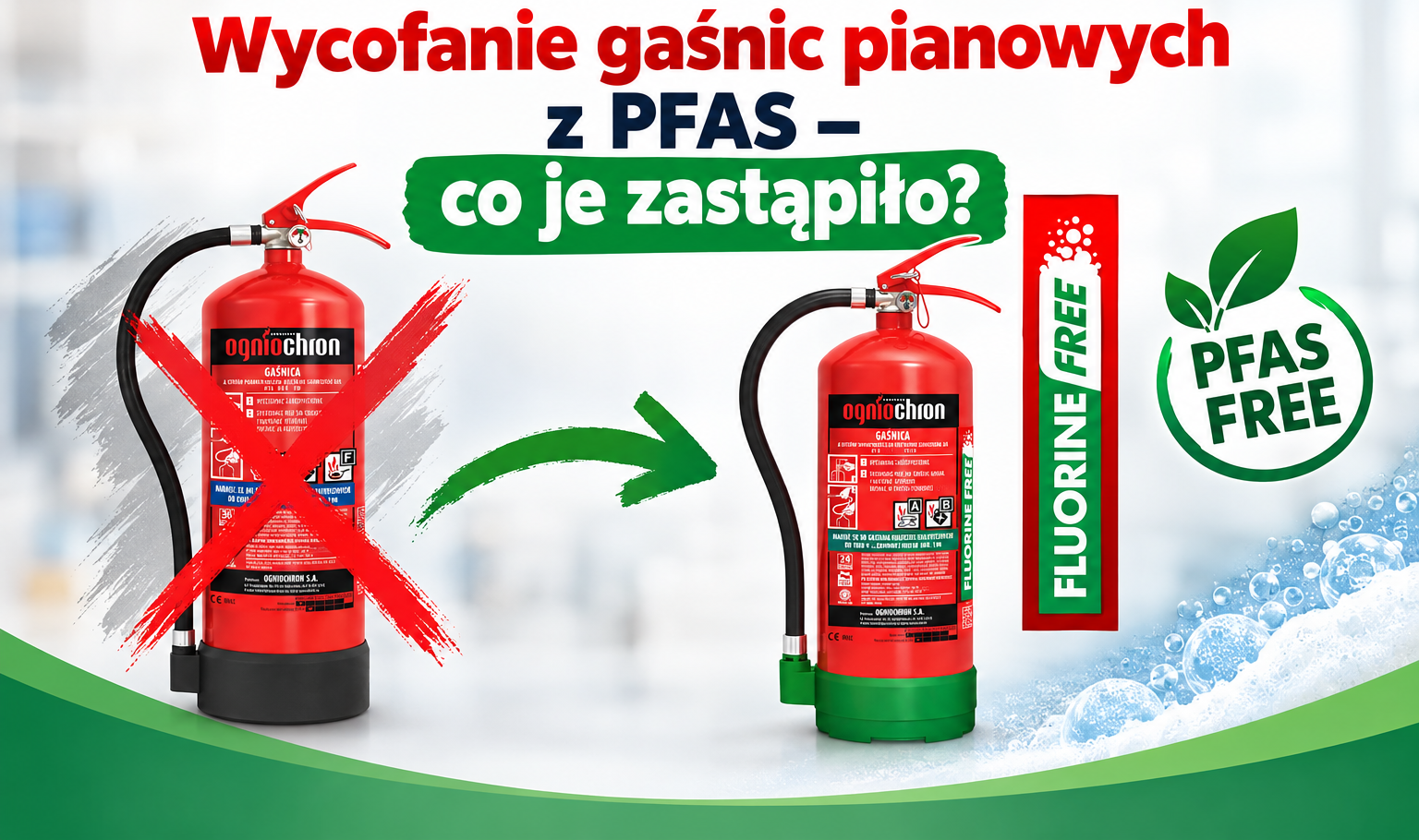 Wycofanie gaśnic pianowych z PFAS – co je zastąpiło?
