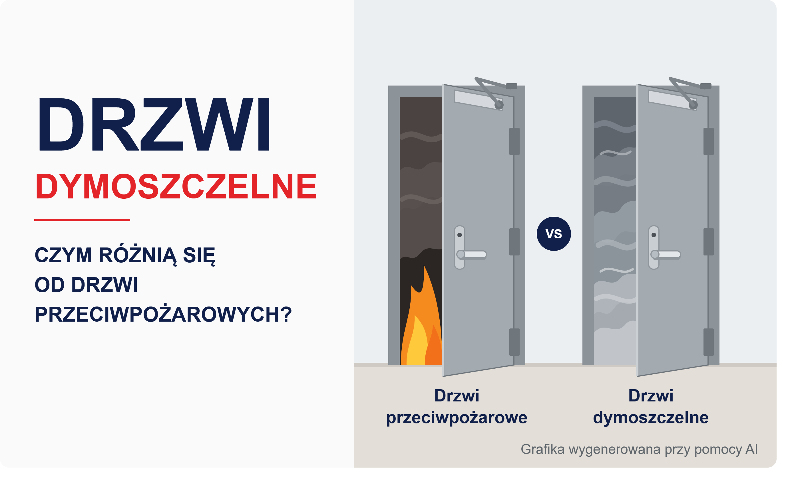 Drzwi dymoszczelne – czym różnią się od drzwi przeciwpożarowych?