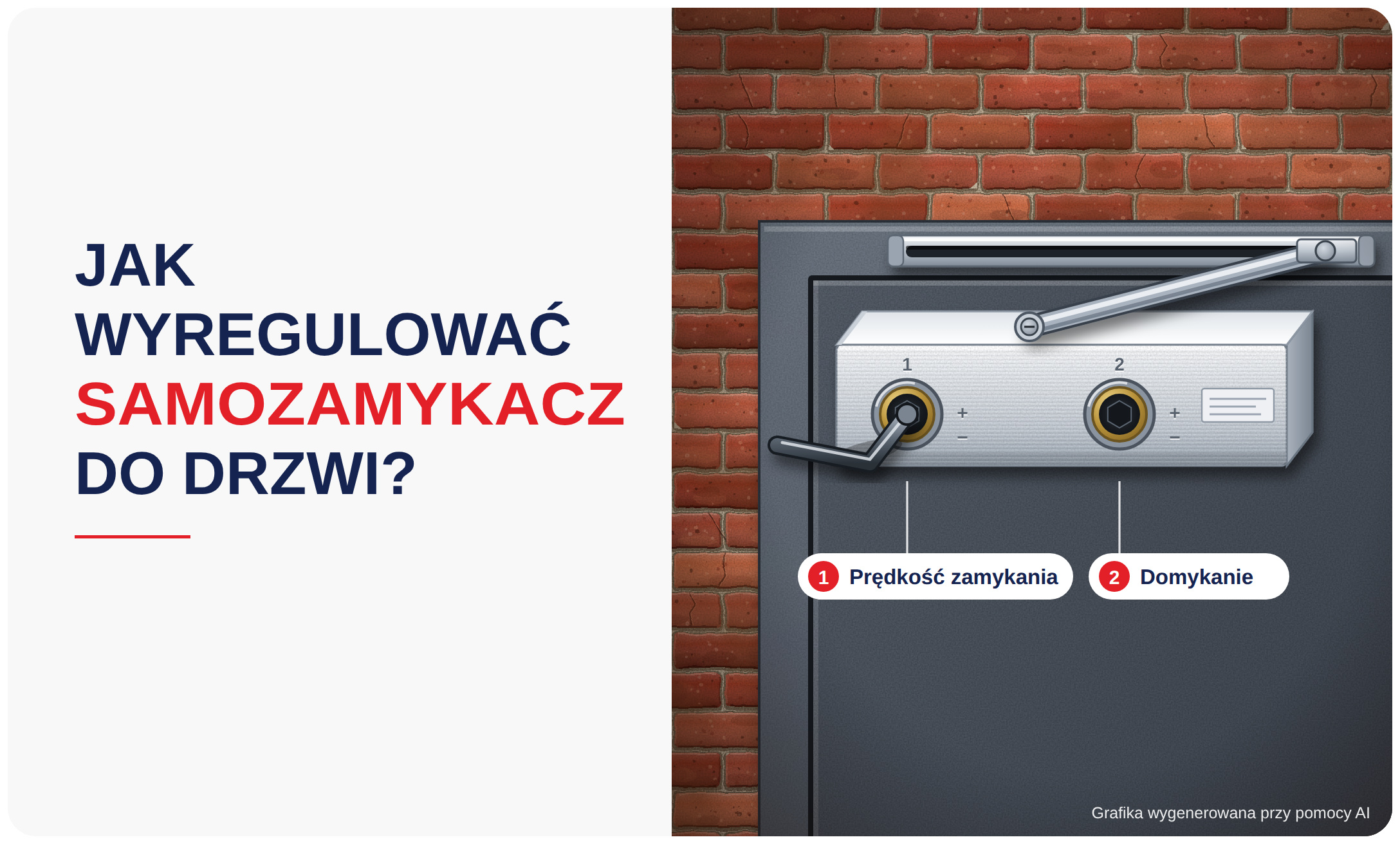 Jak wyregulować samozamykacz do drzwi?